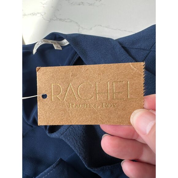 NWT RACHEL Rachel Roy Show your Love Cadet Blue Jumpsuit Size 2 - Picture 7 of 11